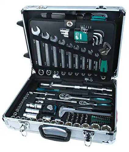 Werkzeugtrolley Brüder Mannesmann M29077 Aluminium mit 159 Werkzeugen