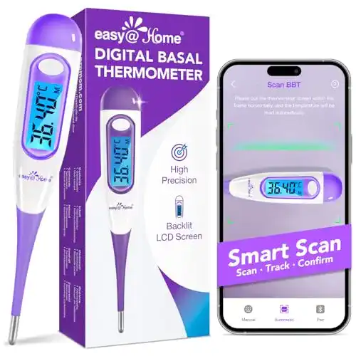 Zykluscomputer Easy@Home Basalthermometer für Fruchtbarkeit und Fiebermessung