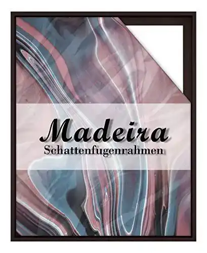 Schattenfugenrahmen BIRAPA Madeira für Leinwand 24×32,5 cm in Dunkelbraun