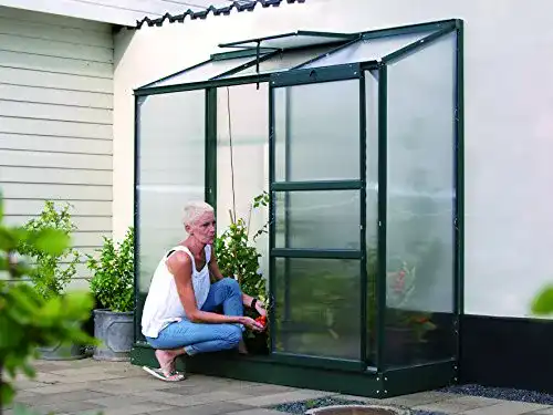 Anlehngewächshaus Gartenwelt Riegelsberger Ida – 1300 HKP 4 mm dunkelgrün