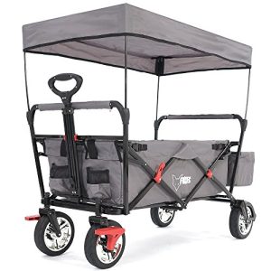 Fuxtec Faltbarer Bollerwagen FX-CT500 Grau mit Sonnendach