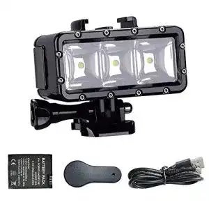Suptig Unterwasserblitz LED Licht für GoPro und Action-Kameras