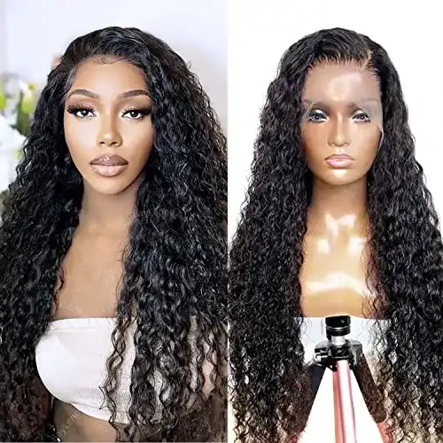Echthaarperücke SKULD Curly Human Hair Wig 13×4 Lace Front