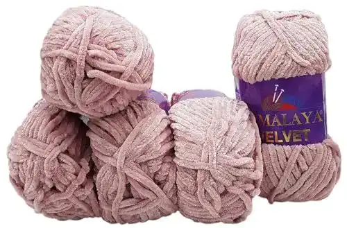 Häkelgarn Ilkadim 5 x 100 Gramm aus Himalaya Velvet Micro-Polyester