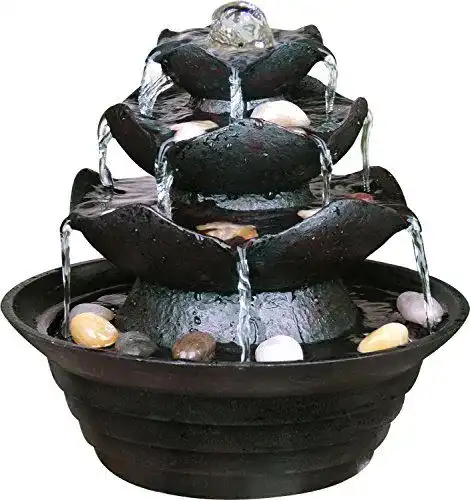 Zimmerbrunnen dobar Design Tischbrunnen 96410e in Steinoptik