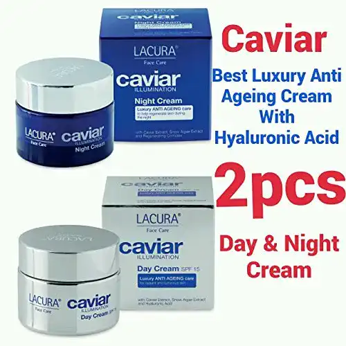 Kaviar Gesichtscreme Lacura 50 ml Tagespflege mit LSF und Nachtcreme