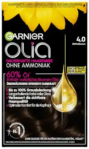 Garnier Olia Haarfarbe ohne Ammoniak Dauerhafte Coloration für alle Haarfarben