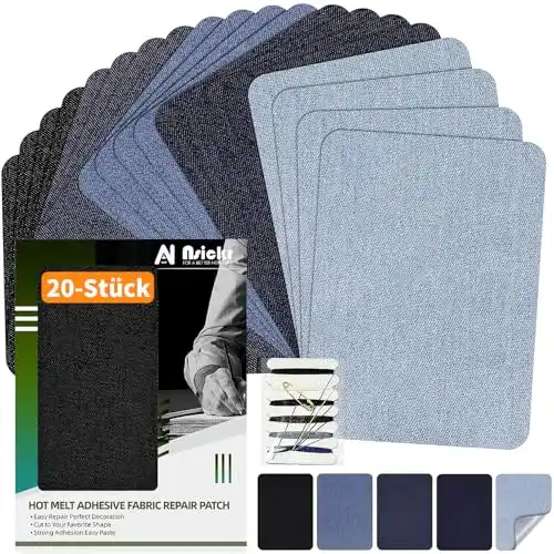 Patches Nsickr – 20 Stück Jeans-Patches zum Bügeln für Innen und Außen