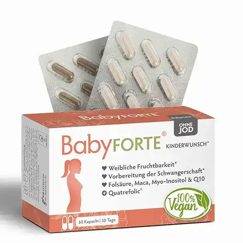 Schwangerschaftsvitamine BabyFORTE Kinderwunsch Vitamine ohne Jod