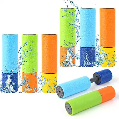 Wasserspritze Derayee 6 Stück Wasserpistolen Set für Kinder und Erwachsene