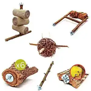 Wellensittich Spielzeug Vogelgaleria 6-teiliges Set für Vögel