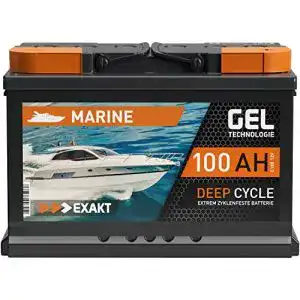 Exakt 12V 100Ah GEL Batterie für Boot, Wohnmobil und Solar