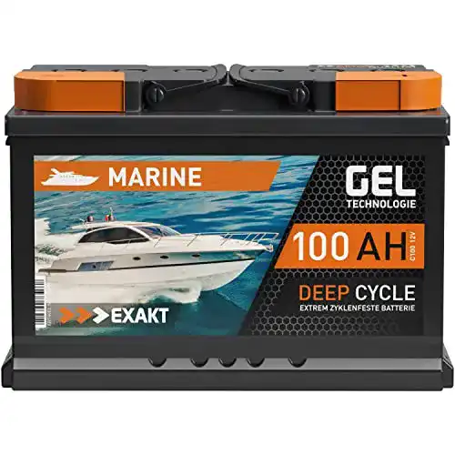 Exakt 12V 100Ah GEL Batterie für Boot, Wohnmobil und Solar