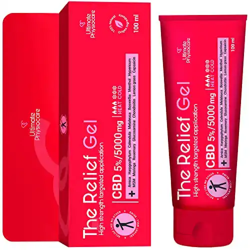 CBD-Gel Ultimate Physiocare Creme 5% 5000mg für Muskeln und Gelenke 100 ml