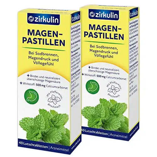 Zirkulin Magen-Pastillen gegen Sodbrennen und Völlegefühl