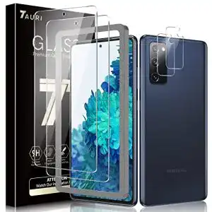 Schutzfolie für Samsung Galaxy S20 FE – 2 Stück Displayschutz und 2 Stück Kamera Panzerglas
