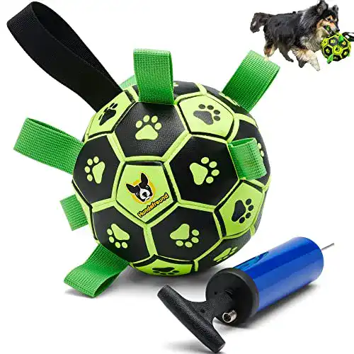 Hundeball mit Haltegriffen für Hunde Leuchtendes Spielzeug für drinnen und draußen
