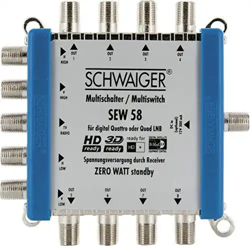 Multischalter Schwaiger SEW58 531 für bis zu 8 Teilnehmer
