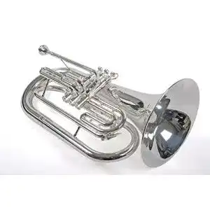 Trompete Karl Glaser Marching Bariton in B, Bass, versilbert