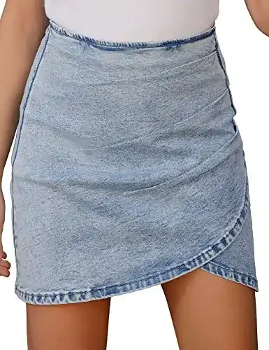 Jeansrock Damen Stretch Kurz für den Sommer