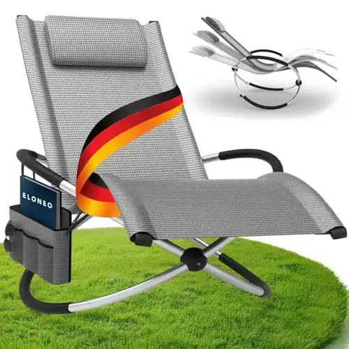 Schaukelliege maxVitalis Relax, klappbar als Sitz- und Liegestuhl