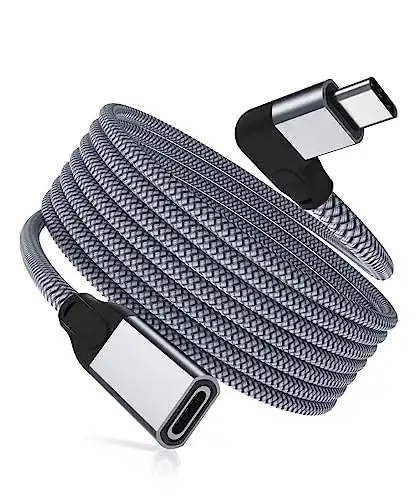 USB-C-Verlängerungskabel Ruxely 1m mit Winkelstecker