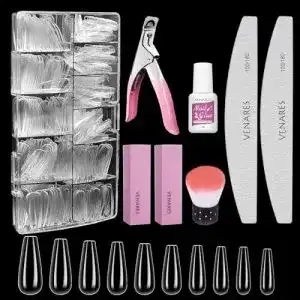 Acryl-Nägel Venares Set mit 500 Stück in 10 Größen