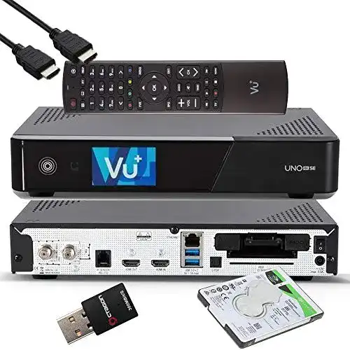 Twin-SAT-Receiver VU+ Uno 4K SE mit UHD HDR und DVB-S2 FBC