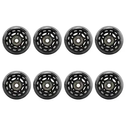 Inliner-Rollen DEDC 64mm 8er Pack für Inline Skates und Rollschuhe