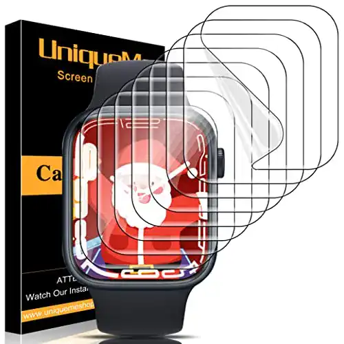 Schutzfolie für Apple Watch Series 9/8/7 45mm von Uniqueme