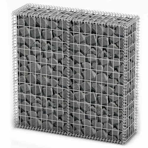 Gabionen vidaXL Steinkorb 100x100x30 cm für Garten und Terrasse