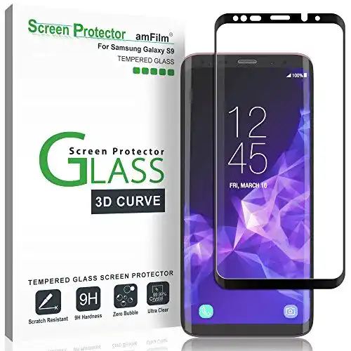 Amfilm Panzerglas Schutzfolie für Samsung Galaxy S9