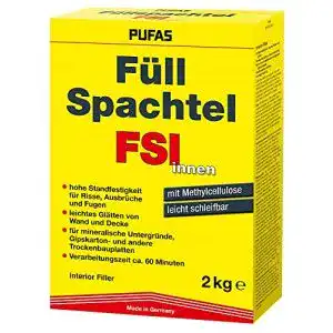 Pufas Füllspachtel Innen 2 Kg für Wandspachtelarbeiten