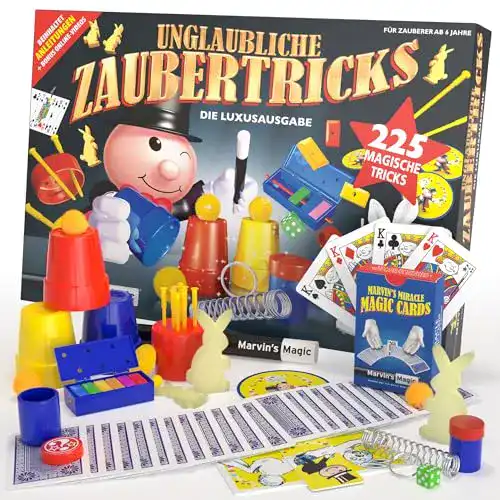 Marvins Magic Zauberkasten für Kinder Kinderzauberset mit 225 Tricks