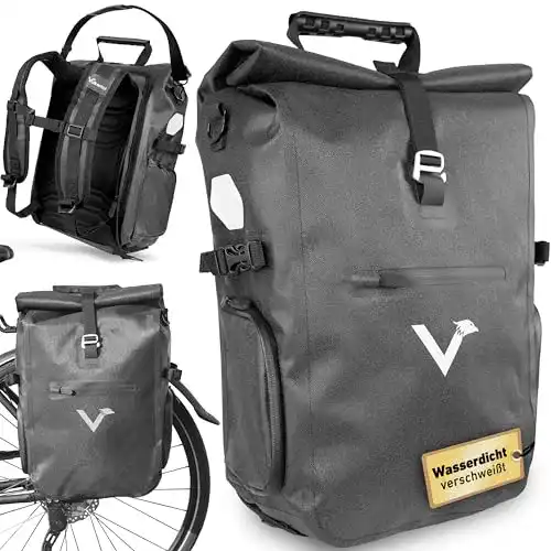 Fahrradtasche Valkental 3in1 aus recycelten Materialien