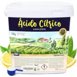Nortembio Zitronensäure 5 Kg, wasserfrei Entkalker und Reiniger