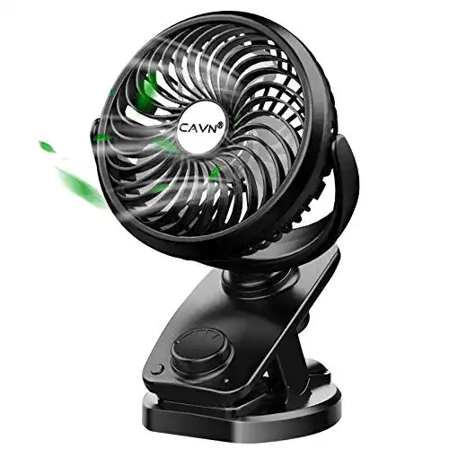 USB-Ventilator von CAVN mit 5000mAh Akku und Clip-Funktion