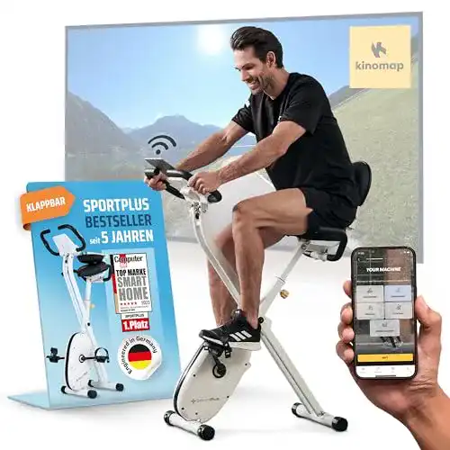 SportPlus klappbarer Heimtrainer mit 24 Widerstandsstufen