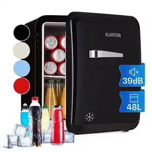 Klarstein Mini Kühlschrank für kleine Räume, Camping und Kosmetik