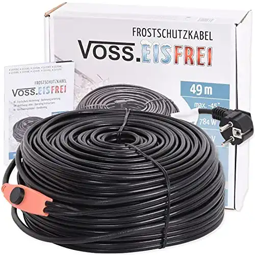 Rohrbegleitheizung Voss 49m Heizkabel für Frostschutz
