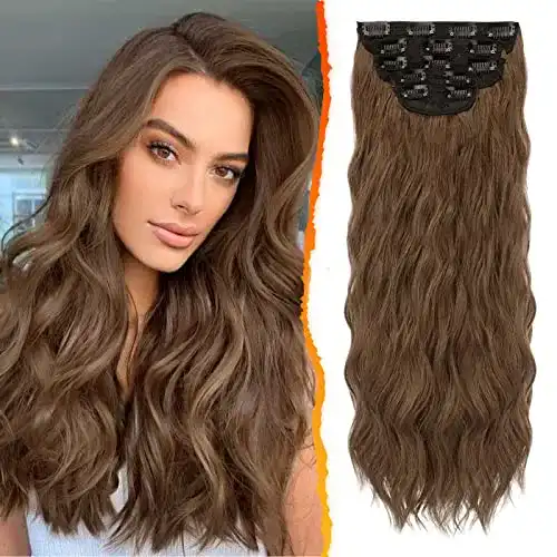 Haartressen Barsdar Clip-in Extensions, 5-teiliges Set mit Wellen