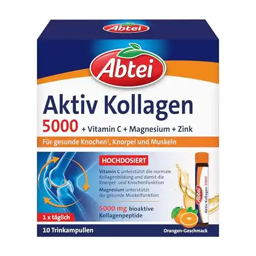 Kollagen-Trinkampullen Abtei Aktiv Kollagen 5000 für die Gelenkgesundheit