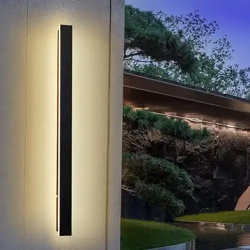 Außenleuchte Hmakgg Lange Wandlampe Anthrazit LED