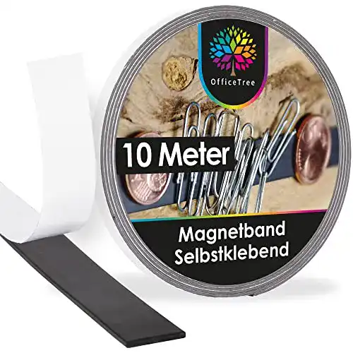Magnetband selbstklebend 10 Meter stark für vielseitige Anwendungen