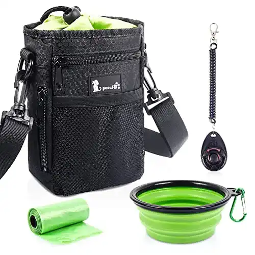 Futterbeutel für Hunde von Pecute 4-in-1 wasserdicht mit Zubehör