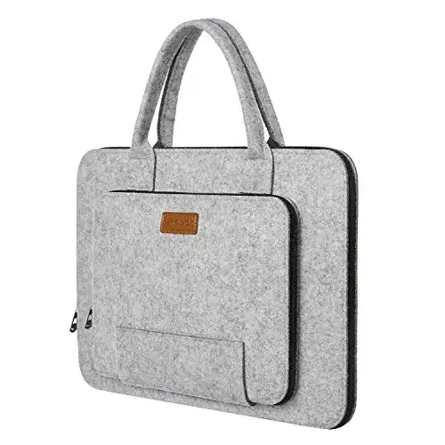 Laptoptasche Ropch 15,6 Zoll Filz Laptophülle Sleeve Notebooktasche