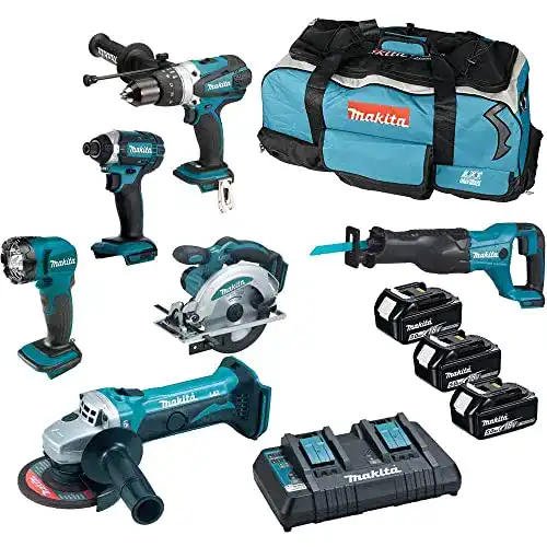 Akku-Werkzeug-Set Makita DLX6104TX2 18 V Li-Ion LXT 6-teilig