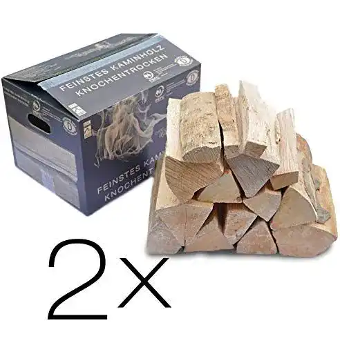 Kaminholz KaminHexen 2 x 12,5 kg Buchenholz im Double Feature