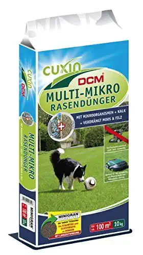 Cuxin DCM Multi-Mikro Rasendünger 10 kg für gesunden Rasen