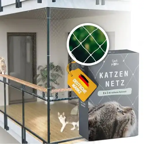 Balkon Katzennetz Samtpfote für Balkon und Fenster
